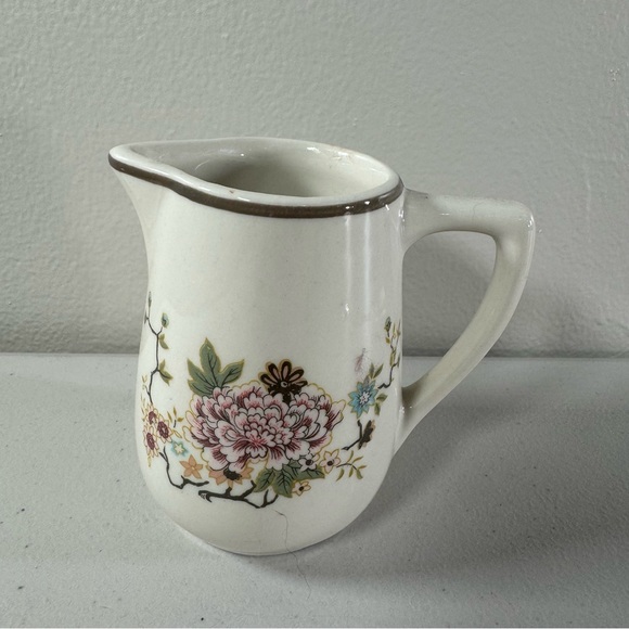 MAYER CHINA vintage floral milk cup pitcher ceramic Beaver Falls PA USA Made 288 - Picture 3 of 13